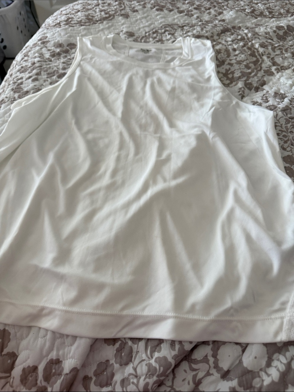 Champion White Performance Scoop Tank